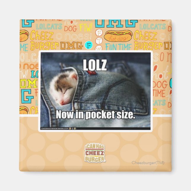 LOLZ jetzt in Pocket Size Magnet (Vorne)