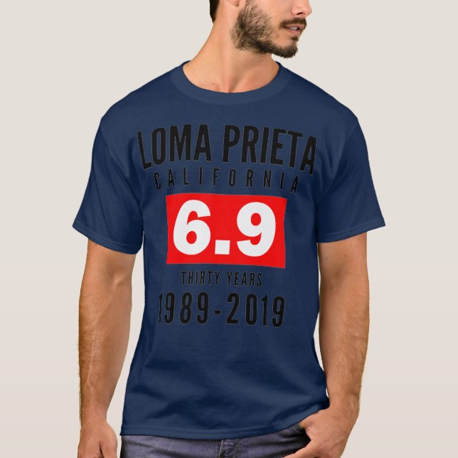Loma Prieta 1989 Bay Area Earthquake Premium T-Shirt (Vorderseite)