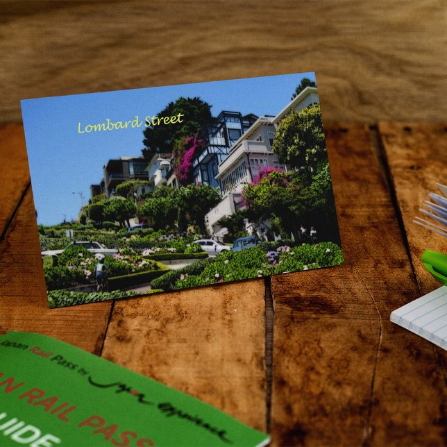 Lombard-Straße Postkarte (Von Creator hochgeladen)