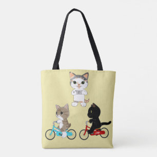 Lombard-Straßen-Katzen mit drei Fahrrad-Katzen