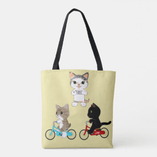 Lombard-Straßen-Katzen mit drei Fahrrad-Katzen