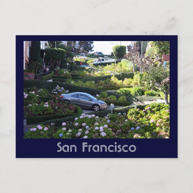 Lombard Street Postkarte (Vorderseite)