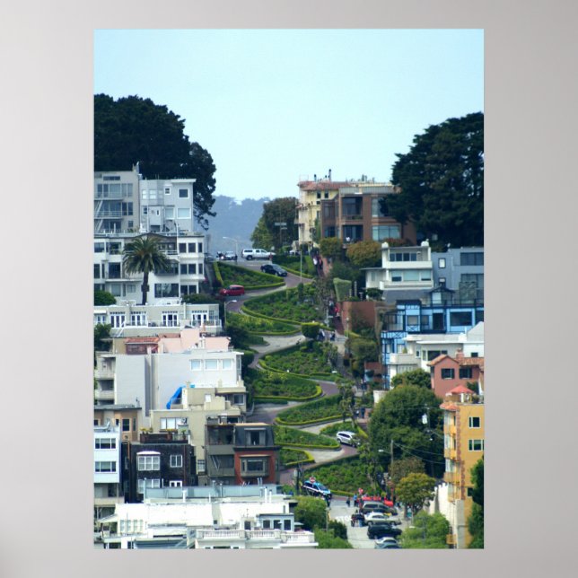 Lombard Street Print Poster (Vorne)