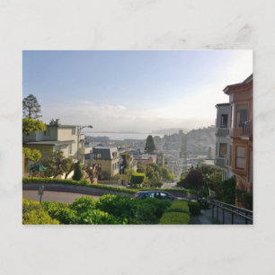 Lombard Street - San Francisco, Kalifornien Postkarte