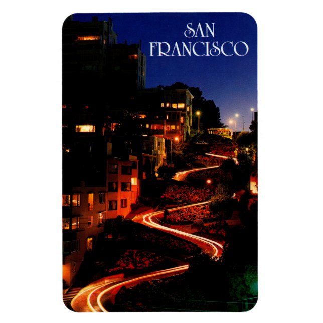 Lombard Street San Francisco Magnet (Vertikal)