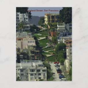 Lombard Street, San Francisco Postkarte