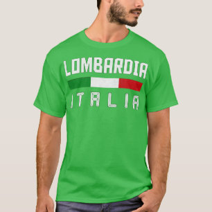 Lombardia Italia Italien Typografie Design T-Shirt