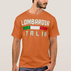 Lombardia Italia Italien Typografie Design T-Shirt