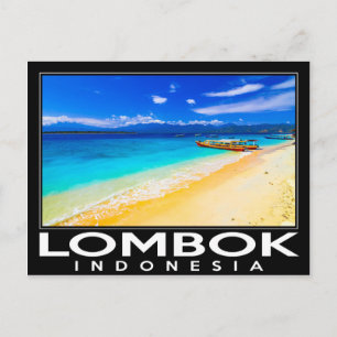 Lombok Indonesien Postkarte