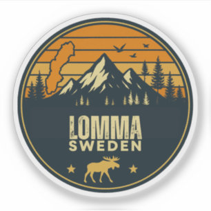 Lomma, Schweden Sverige Aufkleber