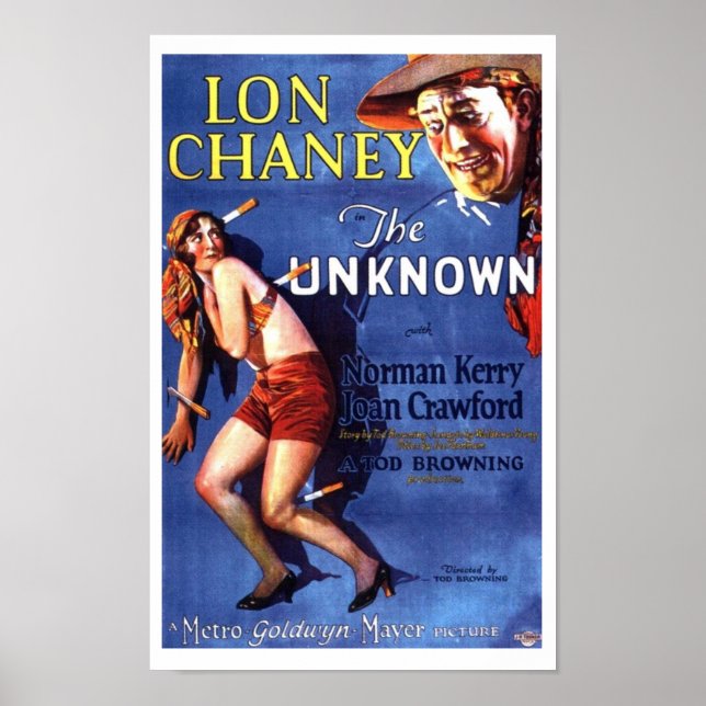 Lon Chaney Joan Crawford The Unknown ad Poster (Vorne)