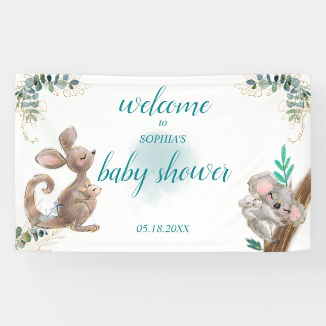 Lona decorativa Baby Shower Banner (Horizontal)
