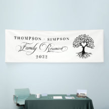 Lona Family Reunion tree backdrop