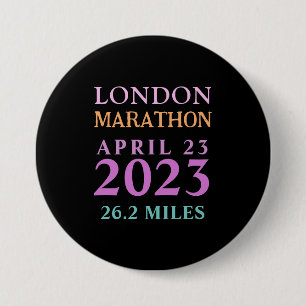 London 23. April Marathon Custom Text Button
