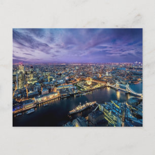 London Abend Postcard Postkarte