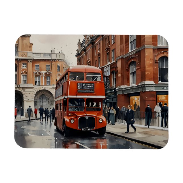 London Aqucolor Art Magnet (Horizontal)