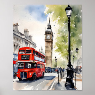 London Aqucolor Art Poster