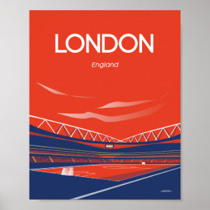 London Arsenal Emirates Stadium Poster