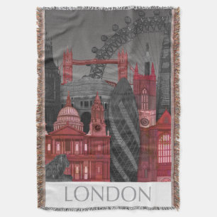 London-Aufzüge bis zum Nacht - Rot Decke