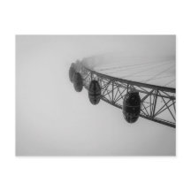 London-Auge im starken Nebel