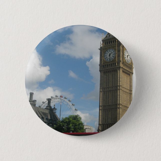 London-Auge u. Big Ben Button (Vorderseite)