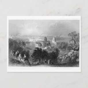 London aus Greenwich Park 1840 Postkarte