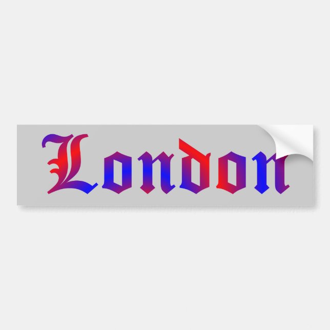 London Autoaufkleber (Vorne)