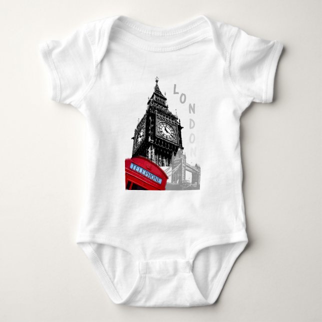 London Baby Strampler (Vorderseite)