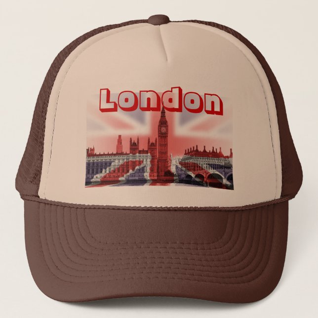 London-Baseball-Mütze Truckerkappe (Vorderseite)