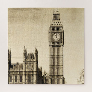 London Big Ben: Antike Ansicht Puzzle