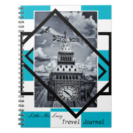 London, Big Ben Art, Travel Journal No1 (Notebook) Notizblock