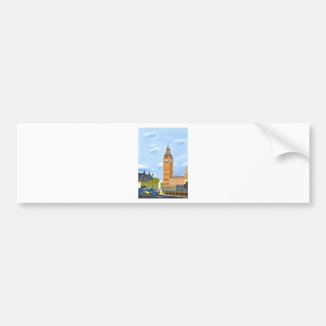 London Big Ben Autoaufkleber (Vorne)