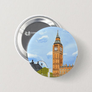 London Big Ben Button