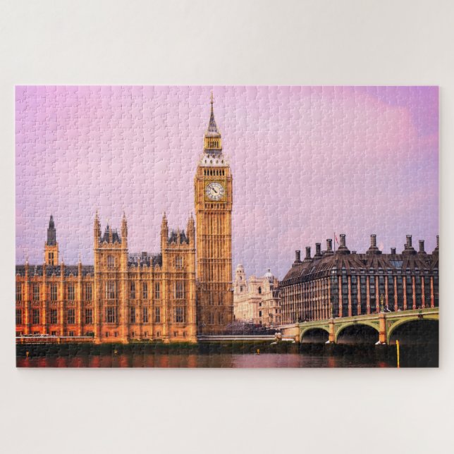 London & Big Ben Clock, Westminster/England Puzzle (Horizontal)
