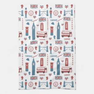 London Big Ben English Flag Kittuch Geschirrtuch