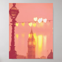 London Big Ben Fotograph Filtered Nightime