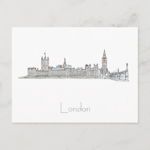 London Big Ben Great Britain Architecture Postcard Postkarte