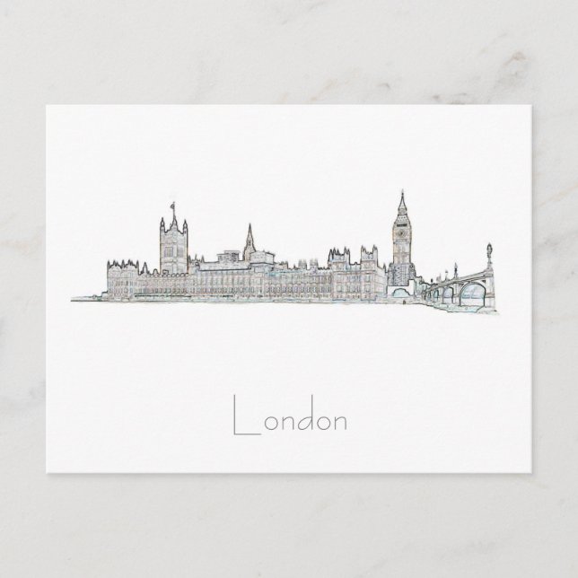 London Big Ben Great Britain Architecture Postcard Postkarte (Vorderseite)