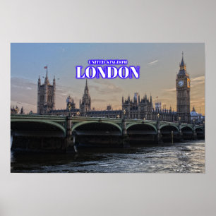 London Big Ben - Großbritannien Poster