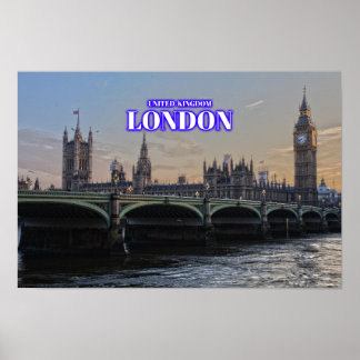 London Big Ben - Großbritannien Poster