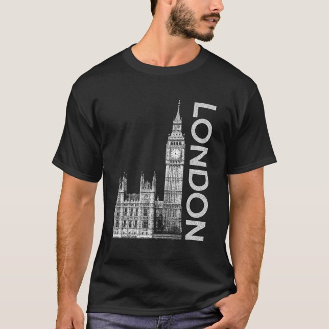 London Big Ben Hoodie für Frauen T-Shirt (Vorderseite)