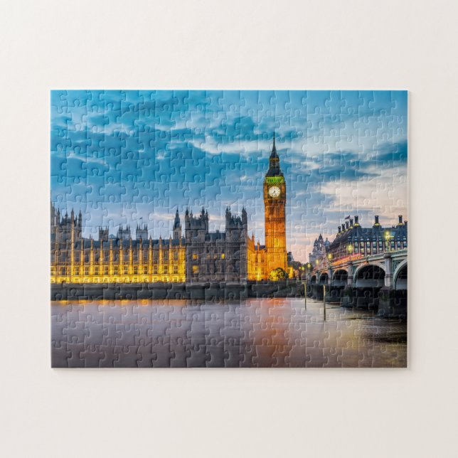 London Big Ben Houses of Parliament Skyline Puzzle (Horizontal)