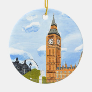 London Big Ben Keramik Ornament