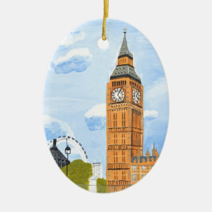 London Big Ben Keramik Ornament