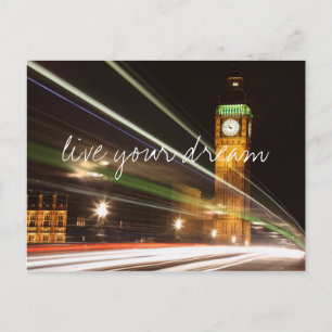 London Big Ben live your dream wanderlust travel Postkarte