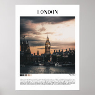 London Big Ben Minimalistisch Wall Art Poster