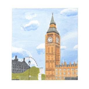 London Big Ben Notizblock