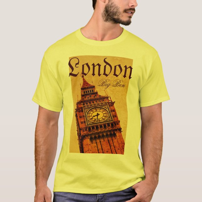 London, Big Ben-Schmutz T-Shirt (Vorderseite)