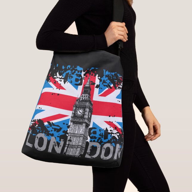 London Big Ben Shoulder Bag Tragetaschen Mit Langen Trägern (Von Nahem)