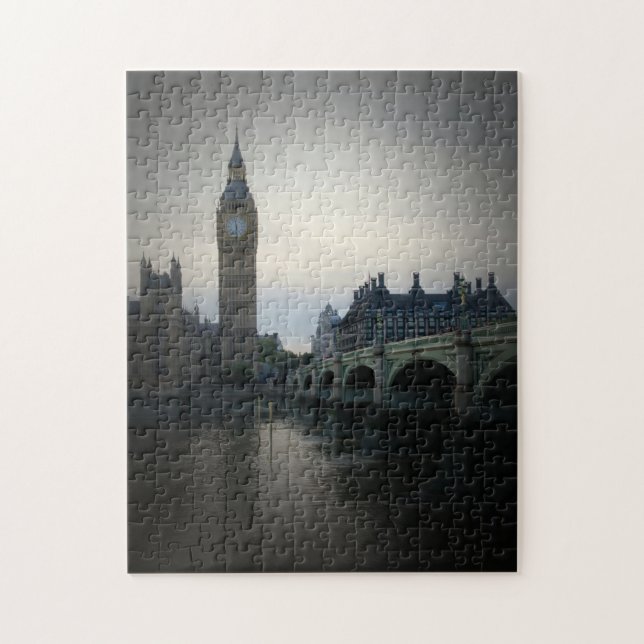 London - Big Ben - Themse Puzzle (Vertikal)